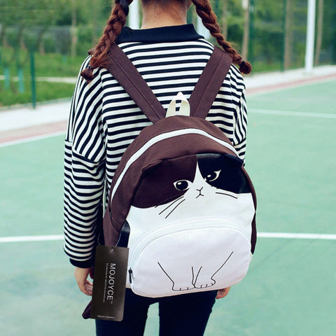 Lovely Cat Printing Backpack