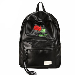 Rose Embroidery Couple Backpack